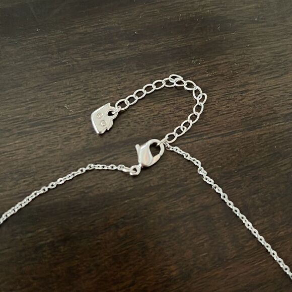 SWAROVSKI pink and white heart pendant - Picture 3 of 7